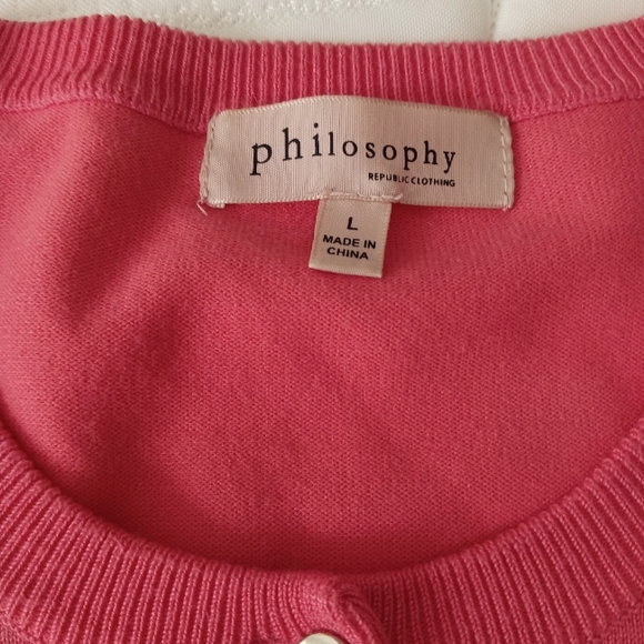 Philosophy Dusty Pink Cardigan - Picture 3 of 3